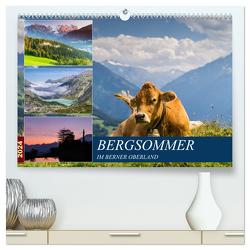 Bergsommer im Berner Oberland (hochwertiger Premium Wandkalender 2024 DIN A2 quer), Kunstdruck in Hochglanz von Caccia,  Enrico