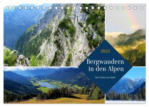 Bergwandern in den Alpen – vom Tal bis zum Gipfel (Tischkalender 2024 DIN A5 quer), CALVENDO Monatskalender von Gillner,  Martin