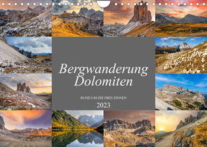 Bergwanderung Dolomiten rund um die Drei Zinnen (Wandkalender 2023 DIN A4 quer) von Meutzner,  Dirk