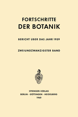 Bericht über das Jahr 1959 von Bünning,  Erwin, Gäumann,  Ernst