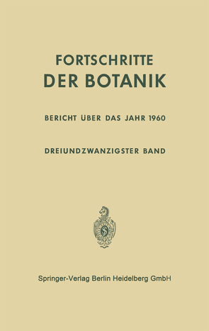 Bericht über das Jahr 1960 von Bünning,  Erwin, Gäumann,  Ernst