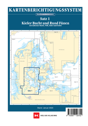 Berichtigung Sportbootkarten Satz 1: Kieler Bucht und Rund Fünen (Ausgabe 2023)