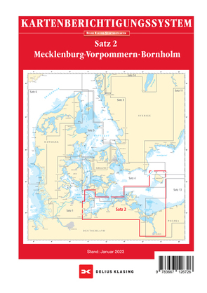 Berichtigung Sportbootkarten Satz 2: Mecklenburg-Vorpommern – Bornholm (Ausgabe 2023)