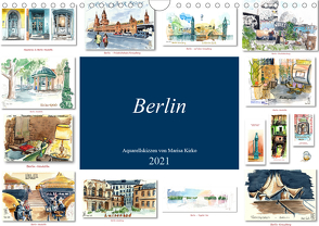 Berlin-Skizzen (Wandkalender 2021 DIN A4 quer) von Kirko,  Marisa