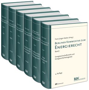 Berliner Kommentar zum Energierecht, 6 Bände von Säcker,  Franz-Jürgen