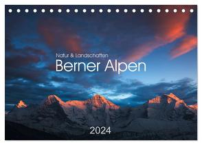 BERNER ALPEN – Natur und Landschaften (Tischkalender 2024 DIN A5 quer), CALVENDO Monatskalender von Koch,  Lucyna