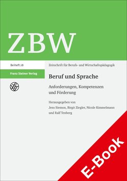 Beruf und Sprache von Kimmelmann,  Nicole, Siemon,  Jens, Tenberg,  Ralf, Ziegler,  Birgit