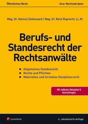 Berufs- und Standesrecht der Rechtsanwälte von Ruprecht,  René, Ziehensack,  Helmut