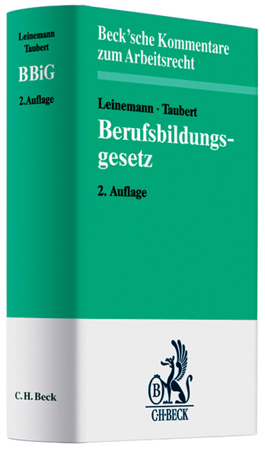 Berufsbildungsgesetz Von Leinemann Wolfgang Taubert Thomas Komment - 