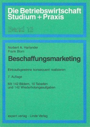 Beschaffungsmarketing von Blom,  Frank, Harlander,  Norbert A.