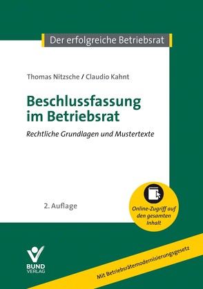 Beschlussfassung im Betriebsrat von Kahnt,  Claudio, Nitzsche,  Thomas