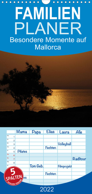 Besondere Momente auf Mallorca – Familienplaner hoch (Wandkalender 2022 , 21 cm x 45 cm, hoch) von Schmalhofer,  Christian