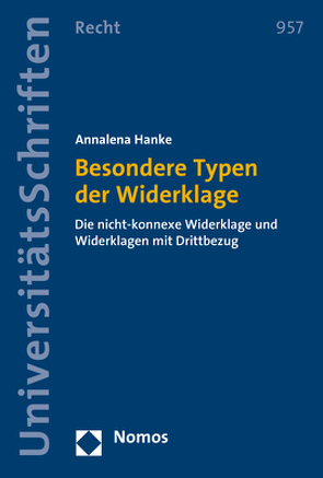 Besondere Typen der Widerklage von Hanke,  Annalena