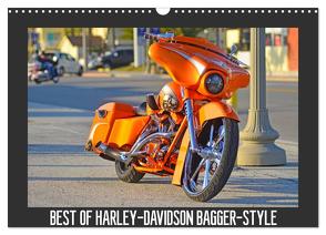 BEST OF HARLEY-DAVIDSON BAGGER-STYLE (Wandkalender 2024 DIN A3 quer), CALVENDO Monatskalender von Wolf,  Volker