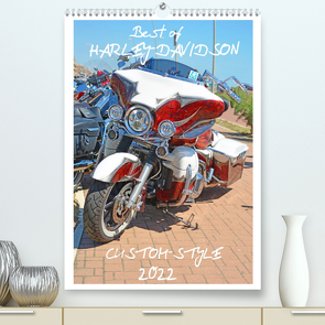 Best of Harley-Davidson Custom-Style 2022 (Premium, hochwertiger DIN A2 Wandkalender 2022, Kunstdruck in Hochglanz) von Wolf,  Volker