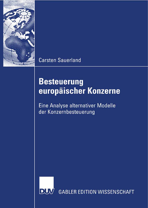 Besteuerung europäischer Konzerne von Sauerland,  Carsten