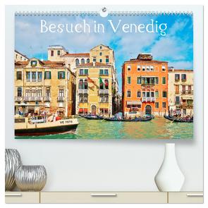 Besuch in Venedig (hochwertiger Premium Wandkalender 2024 DIN A2 quer), Kunstdruck in Hochglanz von Werner,  Horst