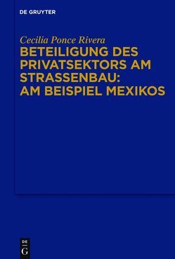 Beteiligung des Privatsektors am Straßenbau: Am Beispiel Mexiko von Ponce Rivera,  Cecilia