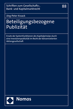 Beteiligungsbezogene Publizität von Kraack,  Jörg-Peter