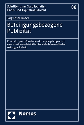 Beteiligungsbezogene Publizität von Kraack,  Jörg-Peter