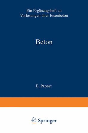 Beton von Probst,  E.