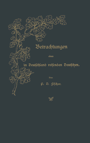 Betrachtungen eines in Deutschland reisenden Deutschen von Fischer,  P. D.