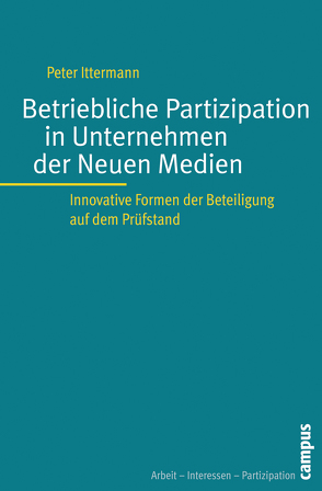 Betriebliche Partizipation in Unternehmen der Neuen Medien von Ittermann,  Peter