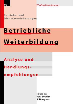 Betriebliche Weiterbildung von Heidemann,  Winfried