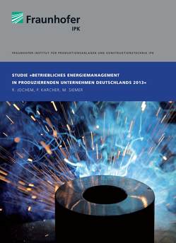 BETRIEBLICHES ENERGIEMANAGEMENT in produzierenden Unternehmen Deutschlands 2013 von Jochem,  Roland, Karcher,  Phillip, Siemer,  Markus