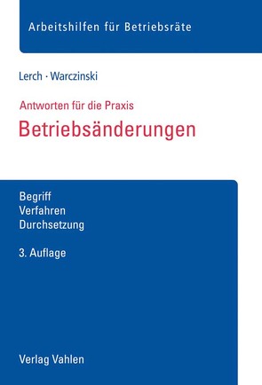 Betriebsänderungen von Lerch,  Sascha, Warczinski,  Katharina