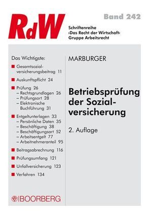 Betriebsprüfung der Sozialversicherung von Marburger,  Hors