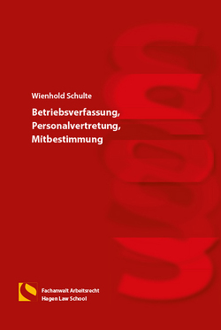 Betriebsverfassung, Personalvertretung, Mitbestimmung von Schulte,  Wienhold