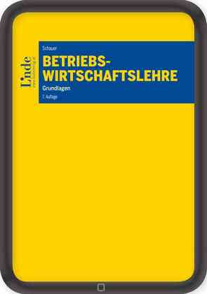 Betriebswirtschaftslehre von Schauer,  Reinbert