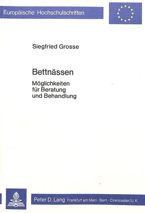 Bettnässen von Grosse,  Siegfried