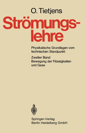 Bewegung der Flüssigkeiten und Gase von Tietjens,  O.