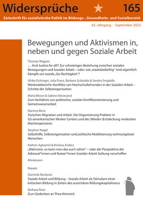 Bewegungen und Aktivismen in, neben und gegen Soziale Arbeit von Widersprüche