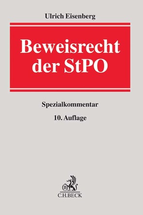 Beweisrecht der StPO von Eisenberg,  Ulrich