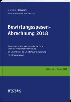 Bewirtungsspesen – Abrechnungen 2018, Formularblock