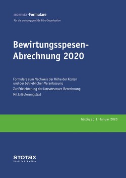 Bewirtungsspesen – Abrechnungen 2020, Formularblock