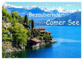 Bezaubernder Comer See (Tischkalender 2024 DIN A5 quer), CALVENDO Monatskalender von Hampe,  Gabi