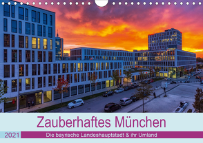 Bezauberndes München – Die bayrische Landeshauptstadt und ihr Umland. (Wandkalender 2021 DIN A4 quer) von Kelle,  Stephan