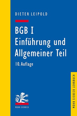 BGB I: Einführung und Allgemeiner Teil von Leipold,  Dieter