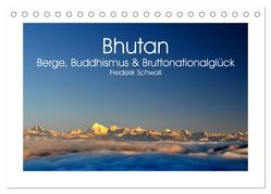 Bhutan – Berge, Buddhismus & Bruttonationalglück (Tischkalender 2024 DIN A5 quer), CALVENDO Monatskalender von Schwall,  Frederik