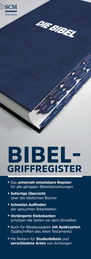 Bibel-Griffregister blau