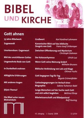 Bibel und Kirche / Gott ahnen