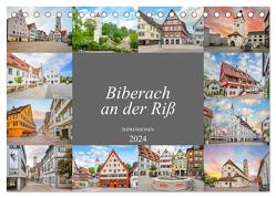 Biberach an der Riß Impressionen (Tischkalender 2024 DIN A5 quer), CALVENDO Monatskalender von Meutzner,  Dirk