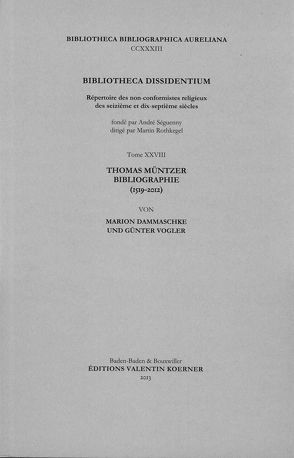 Bibliotheca Dissidentium XXVIII von Dammaschke,  Marion, Vogler,  Günter