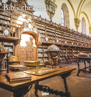 Bibliotheken 2024 – Wand-Kalender – Foto-Kalender – 45×48 – Bücher