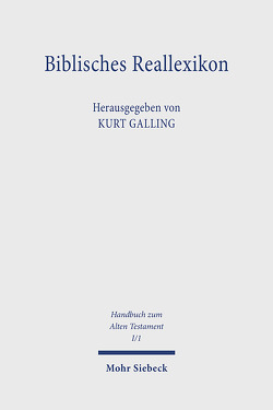 Biblisches Reallexikon von Galling,  Kurt