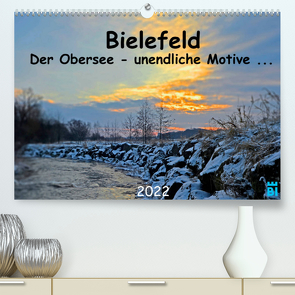 Bielefeld – Der Obersee – unendliche Motive… (Premium, hochwertiger DIN A2 Wandkalender 2022, Kunstdruck in Hochglanz) von Kloss,  Wolf